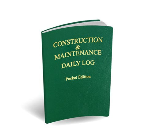 Construction & Daily Log Book Pocket Edition